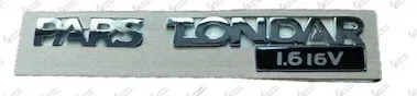 تصویر  آرم نوشتاری روی صندوق PARS TONDAR ال90
