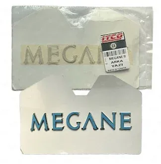 تصویر  آرم نوشته MEGANE روی صندوق