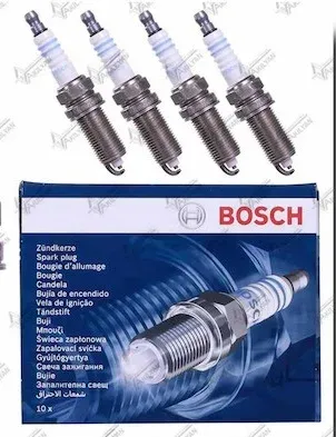 تصویر  شمع پایه کوتاه تک پلاتین بوش مدل FR7DC+8 بسته 4 عددی